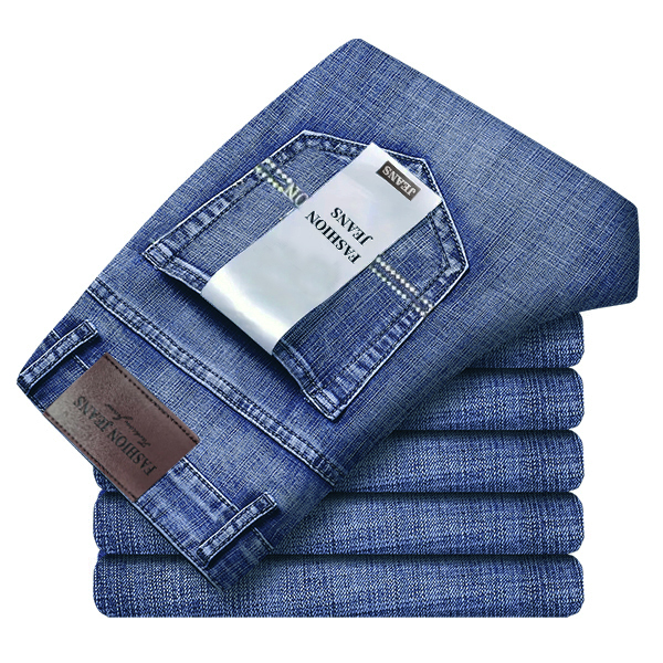 Levis Jeans 501 - กางเกงยีนส์ทรงตรงผ้ายืดคอตตอนเอวกลางสไตล์ลำลองธุรกิจ รุ่นคลาสสิคสำหรับฤดูใบไม้ผลิและฤดูร้อน น้ำหนักเบา
