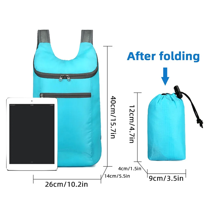 ผู้ชายและผู้หญิงกีฬากลางแจ้งกั - Foldable Backpack Small บทวิจารณ์และราคา