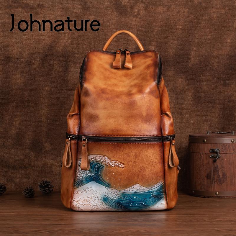 จอห์นาเจอร์กระเป๋าเป้สะพายหลัง - Leather Backpack Vintage บทวิจารณ์และราคา